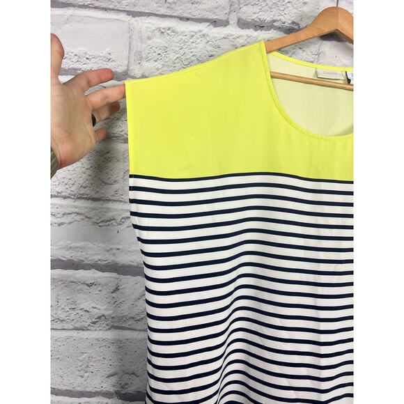 Chicos Womens XL Nautical Preppy Coastal Colorblock Striped Dolman Sleeve Top - Picture 5 of 10